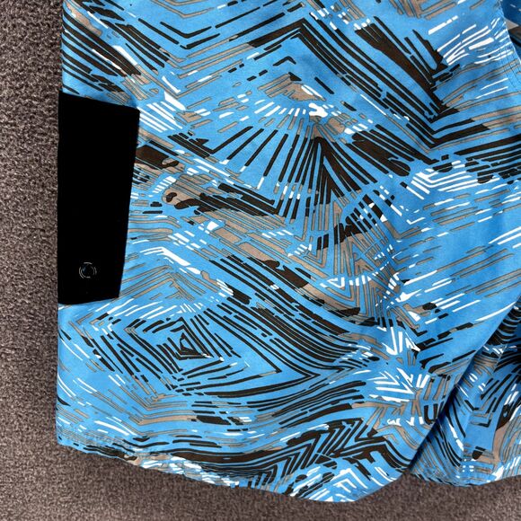 Adidas Board Shorts Boys Medium Blue Black Swim Trunks beach surf - Picture 8 of 13